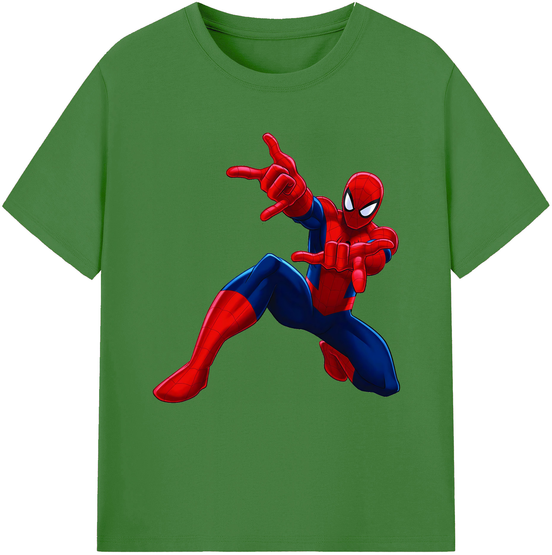 （画像用） Spider Man スパイダーマン レディースカジュアルプリントTシャツ（綿100％）